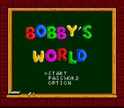 Bobby's World (Homebrew) — Title screen